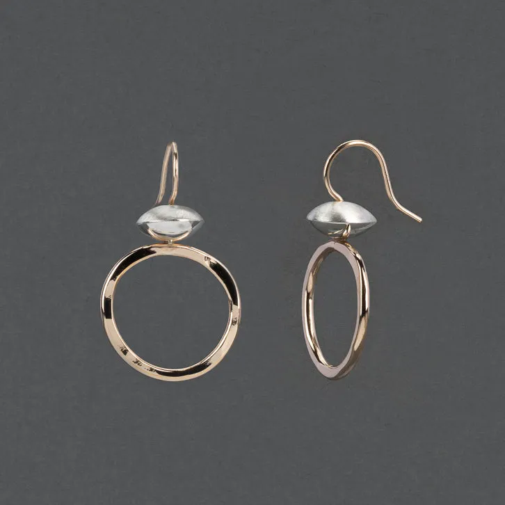 HILMA TWO TONE EARRING