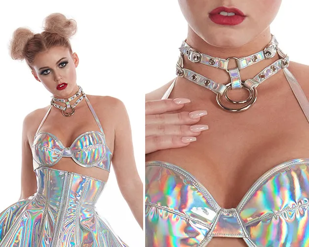 Holographic Buckle Choker