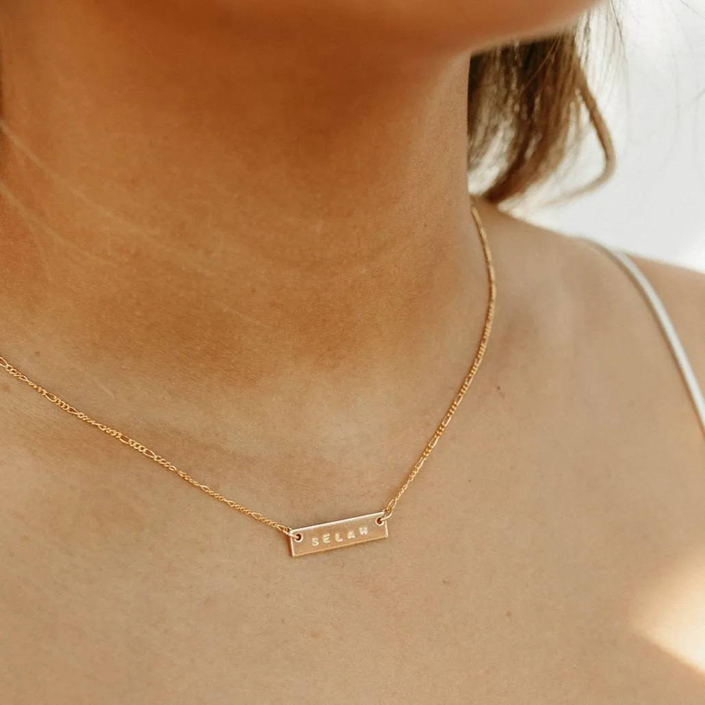 Horizontal Pendant Necklace