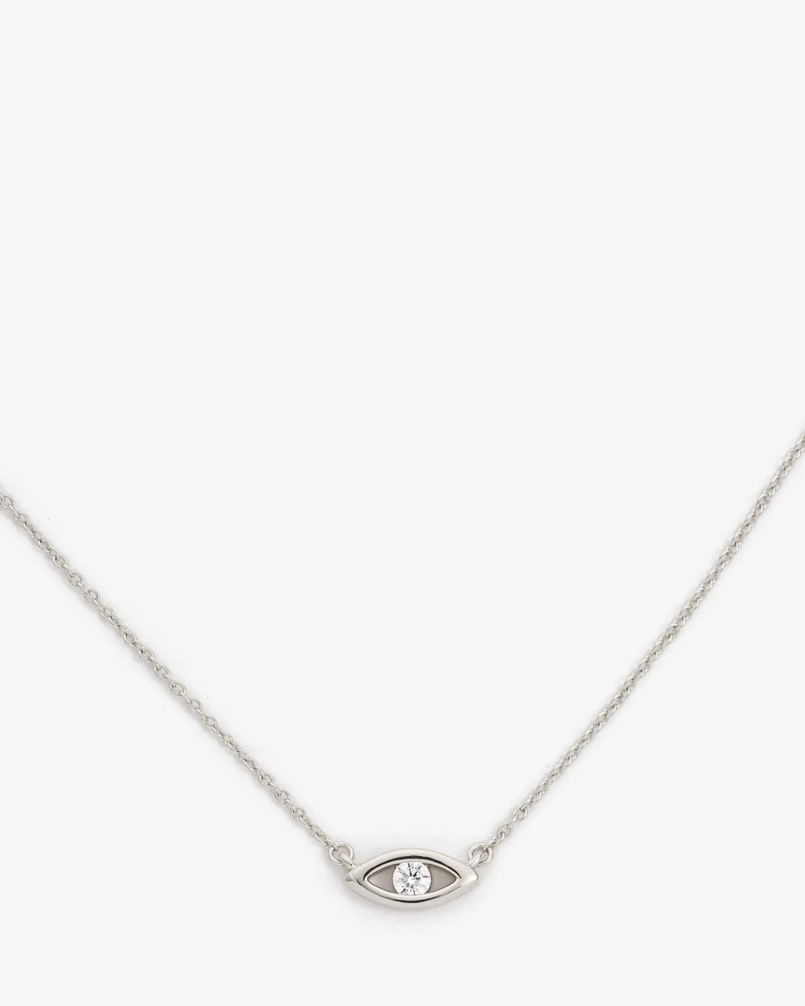 Iced Mini Evil Eye Necklace