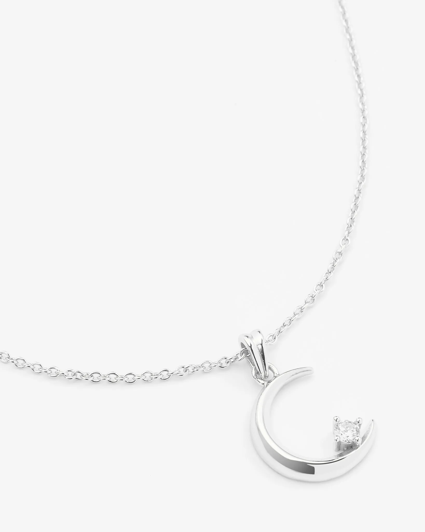 Iced Moon Necklace