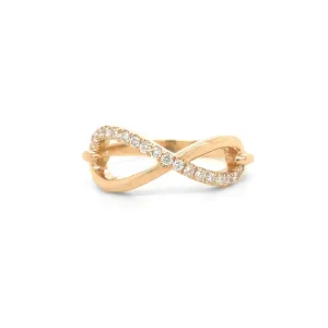 Infinity Ring Yellow Gold R033N