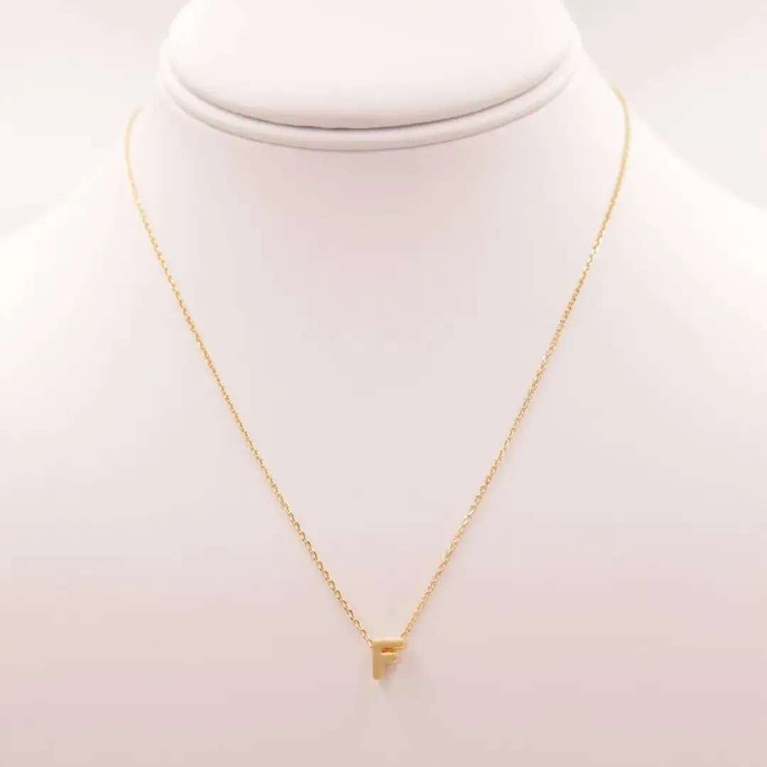 INITIAL F GOLD NECKLACE