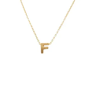 INITIAL F GOLD NECKLACE