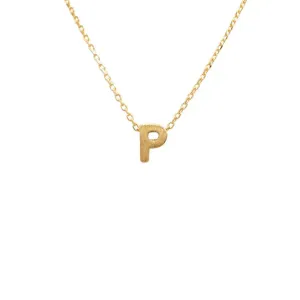 INITIAL P GOLD NECKLACE