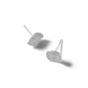 Ippolita Sterling Silver Diamond Stardust Small Flower Disc Stud Earrings