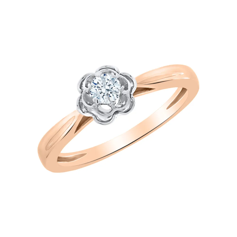 KATARINA 1/6 cttw Diamond Floral Promise Ring