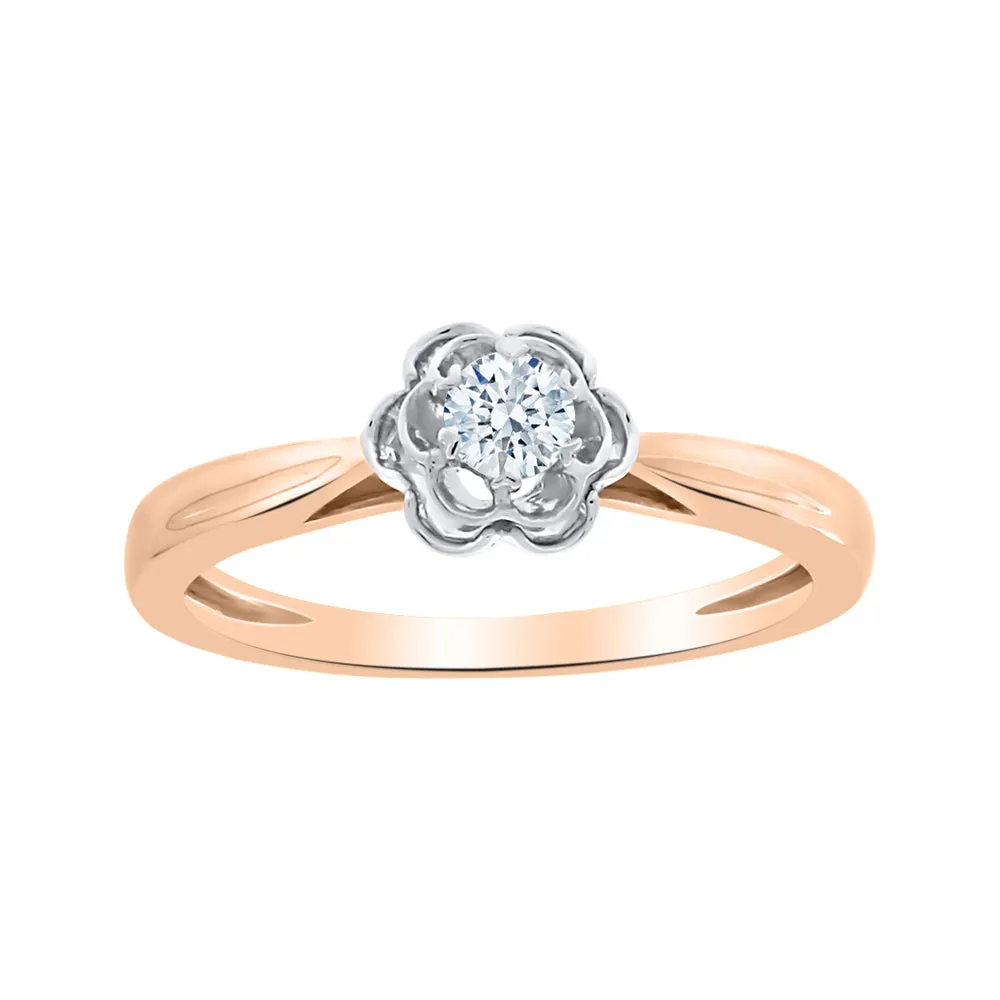 KATARINA 1/6 cttw Diamond Floral Promise Ring