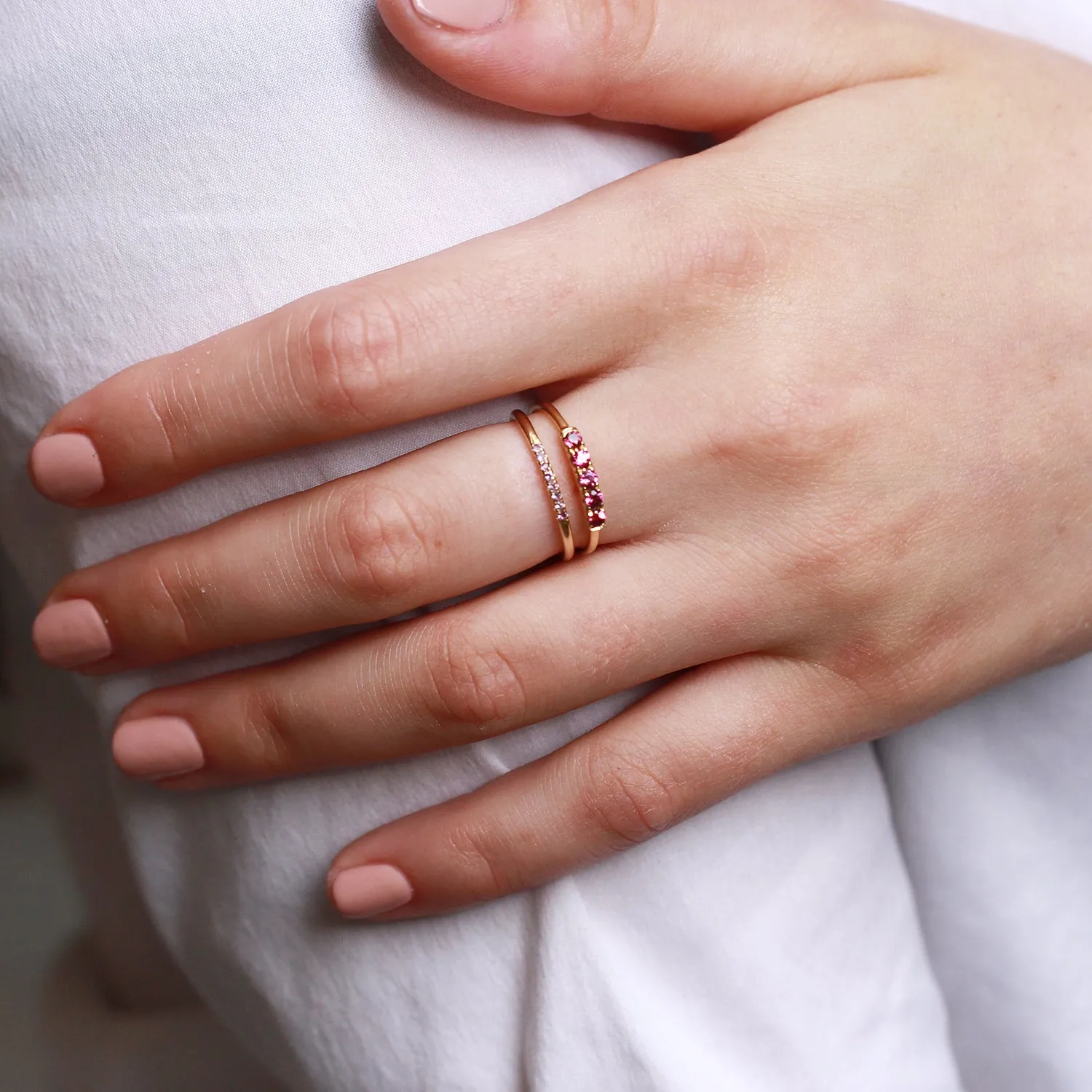 Kelly ring with Amethyst