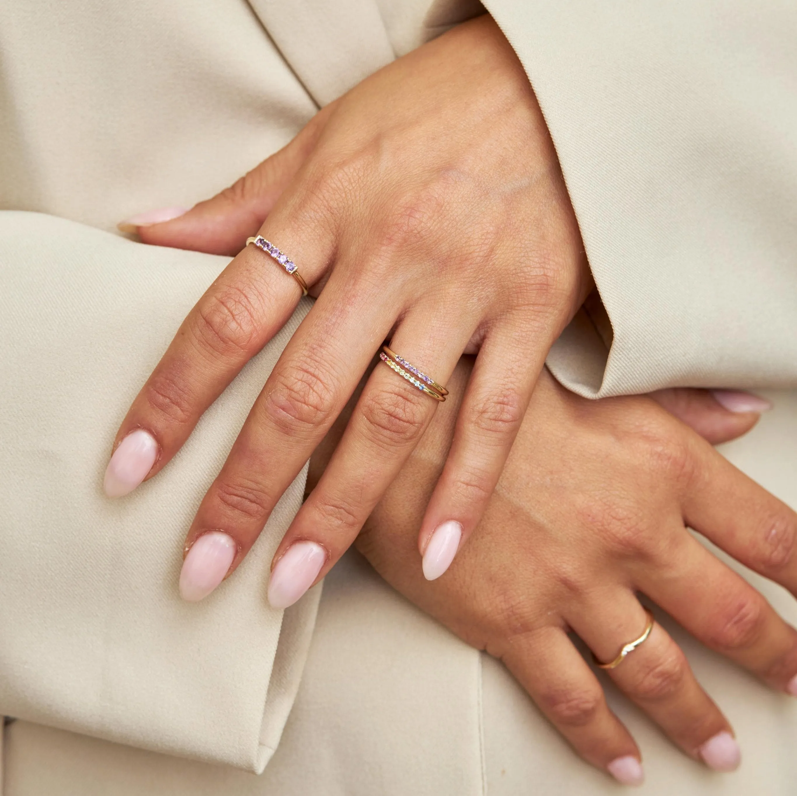 Kelly ring with Amethyst