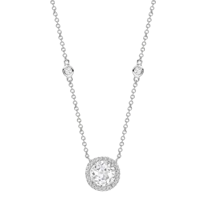 Kiki McDonough Grace White Topaz and Diamond Necklace