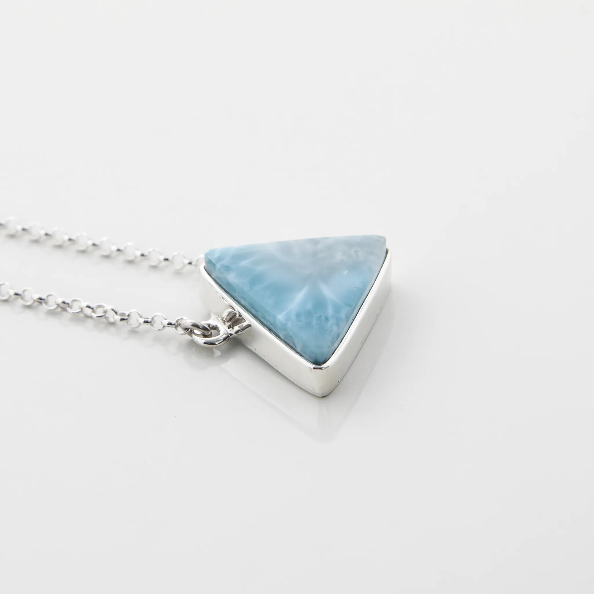 Larimar Triangle Necklace