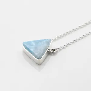 Larimar Triangle Necklace