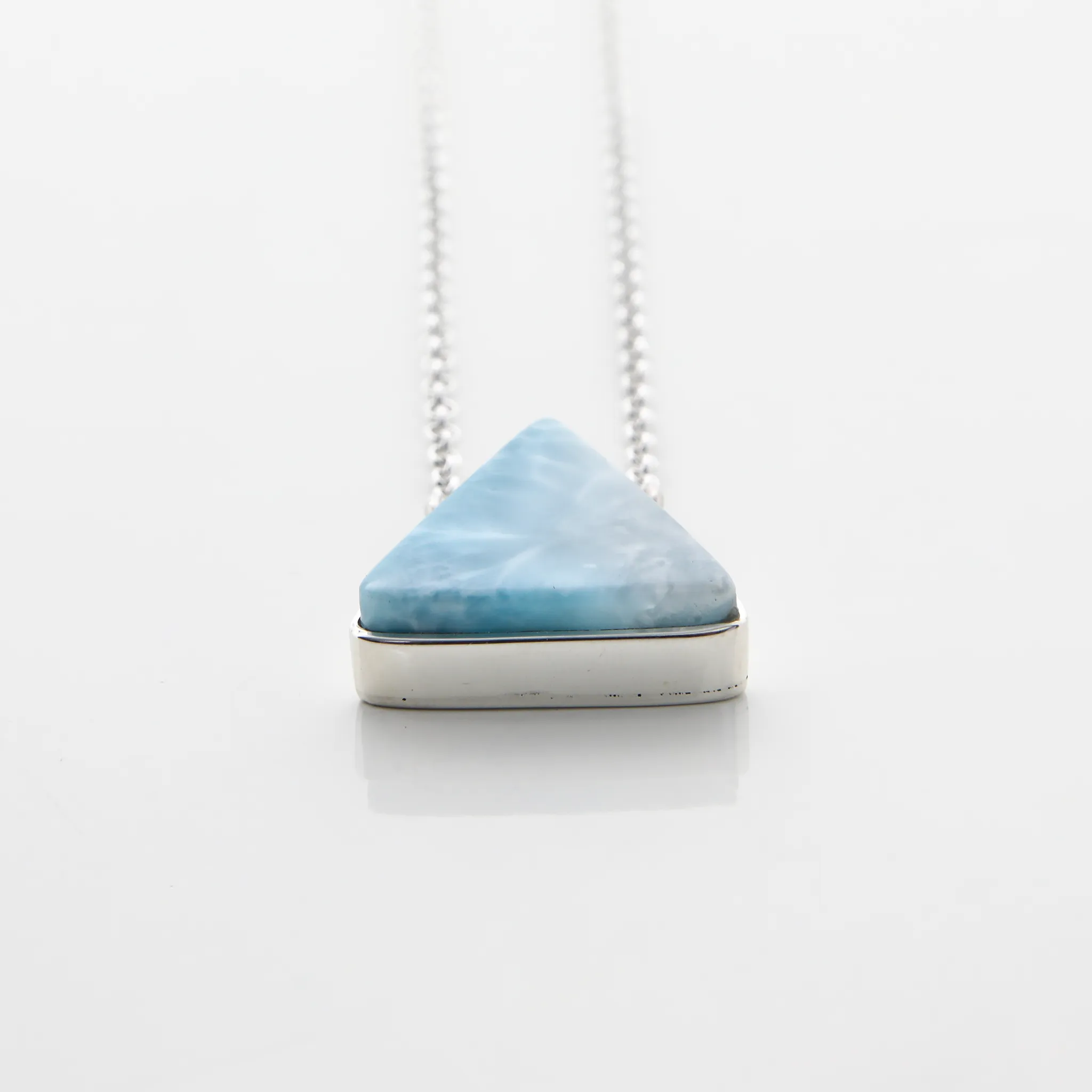 Larimar Triangle Necklace