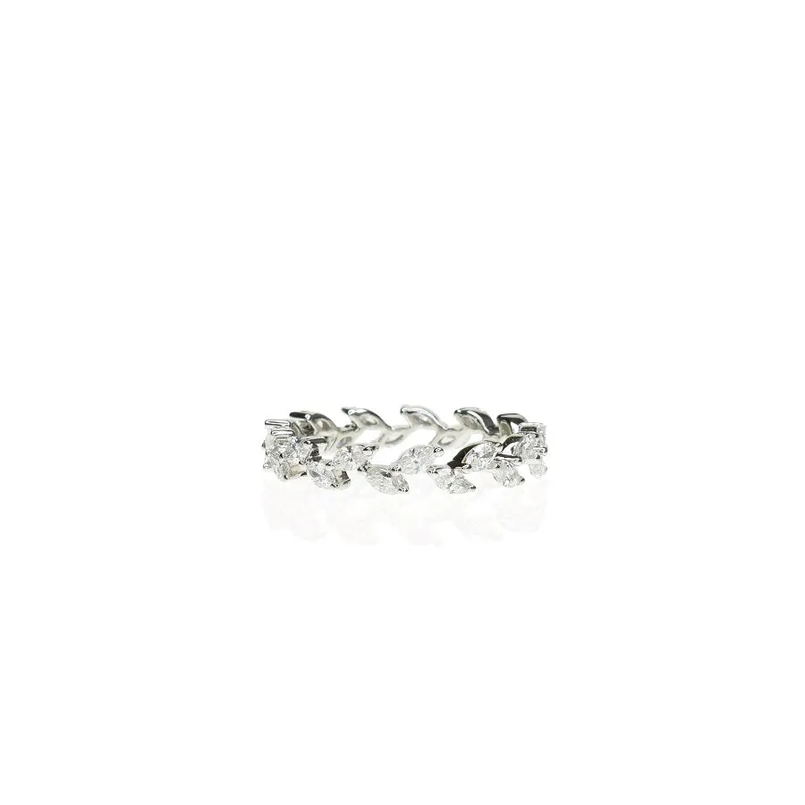 Leaf Eternity Ring