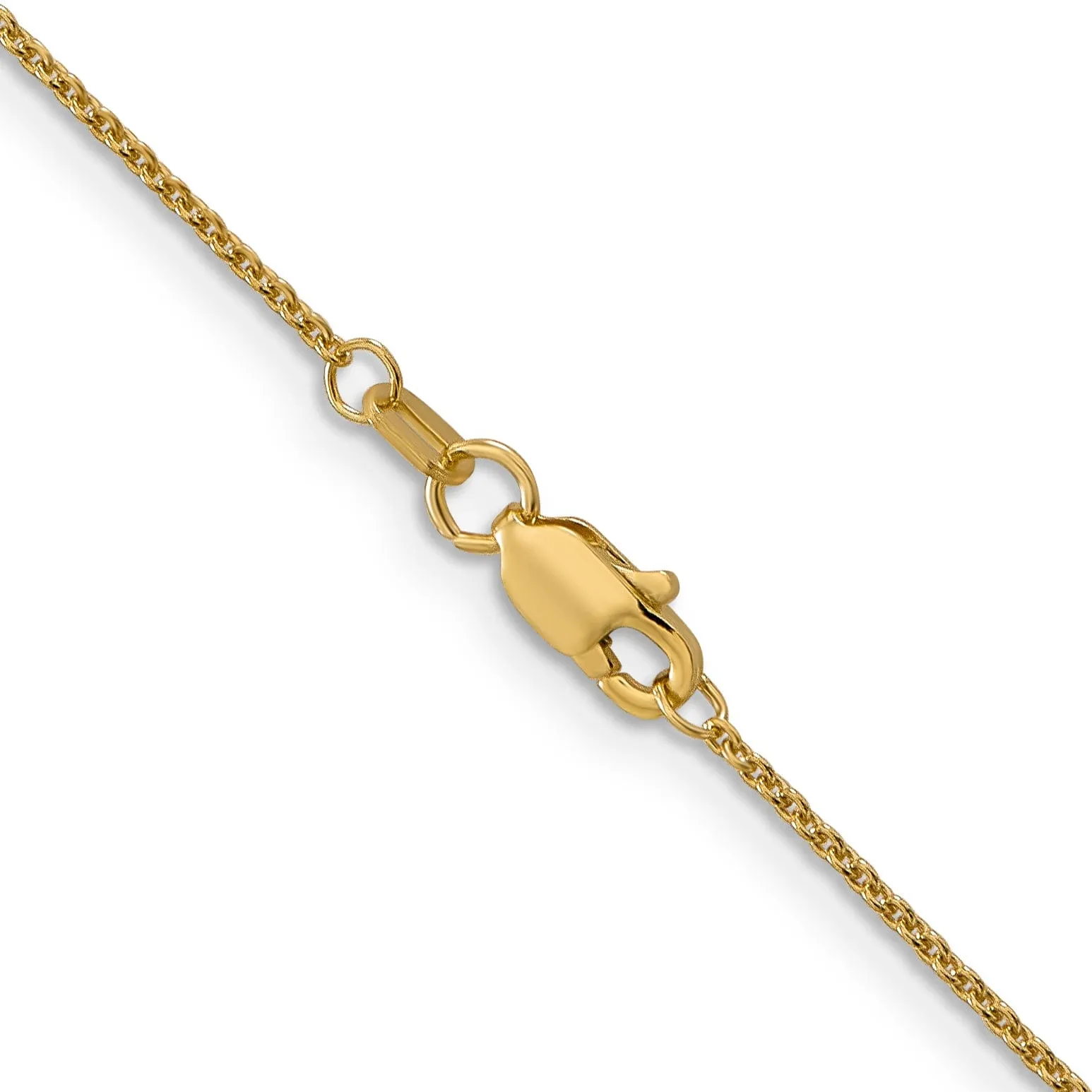 Leslie 14k Yellow Gold 1.1 mm Round Cable Chain