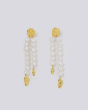 Long Baroque Pearl Earrings