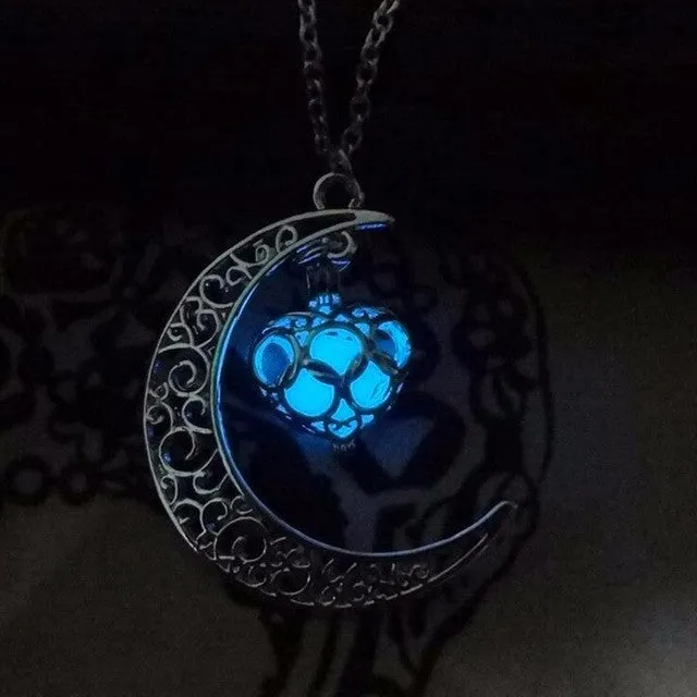 'Luna' Alt Glow In The Dark Necklace