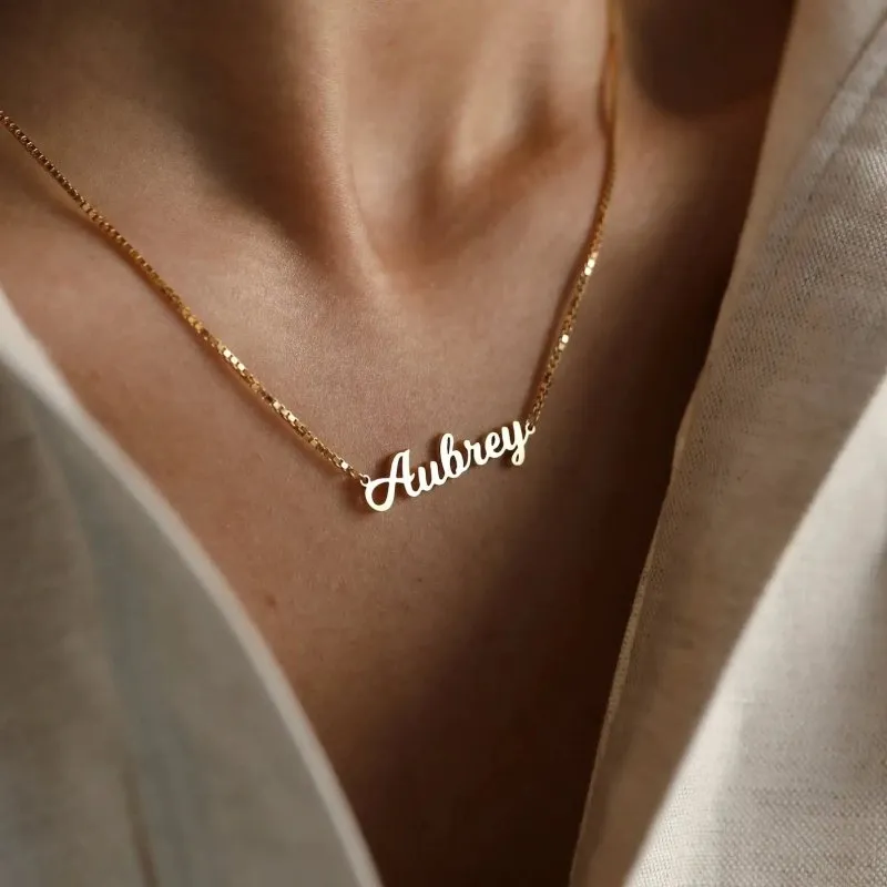 Maiden Art - Personalized Name Necklace | 18k gold, silver, rose gold - customizable lengths (14-24 inches)-Perfect Gift for a timeless memory, and style, for any special occasion