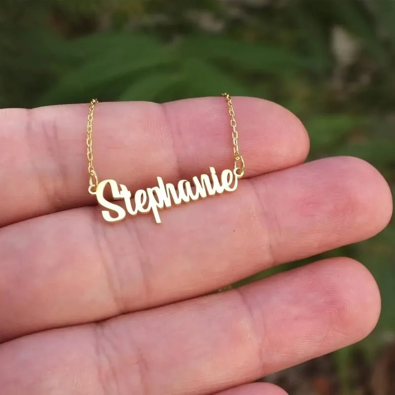 Maiden Art - Personalized Name Necklace | 18k gold, silver, rose gold - customizable lengths (14-24 inches)-Perfect Gift for a timeless memory, and style, for any special occasion