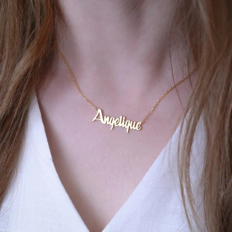 Maiden Art - Personalized Name Necklace | 18k gold, silver, rose gold - customizable lengths (14-24 inches)-Perfect Gift for a timeless memory, and style, for any special occasion