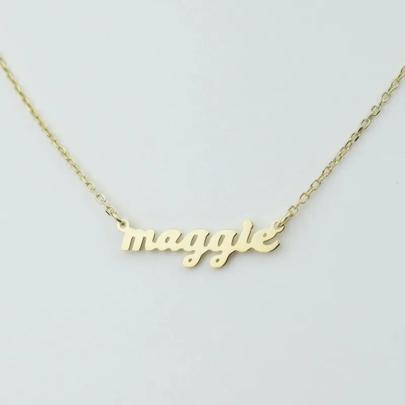 Maiden Art - Personalized Name Necklace | 18k gold, silver, rose gold - customizable lengths (14-24 inches)-Perfect Gift for a timeless memory, and style, for any special occasion