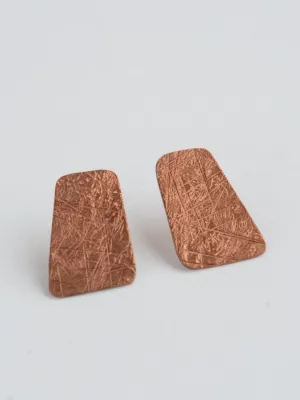 Maura Copper Stud Earrings