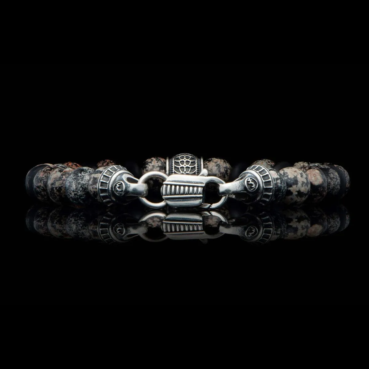 Men's Newport Red Obsidian Bracelet - BB49 RSO