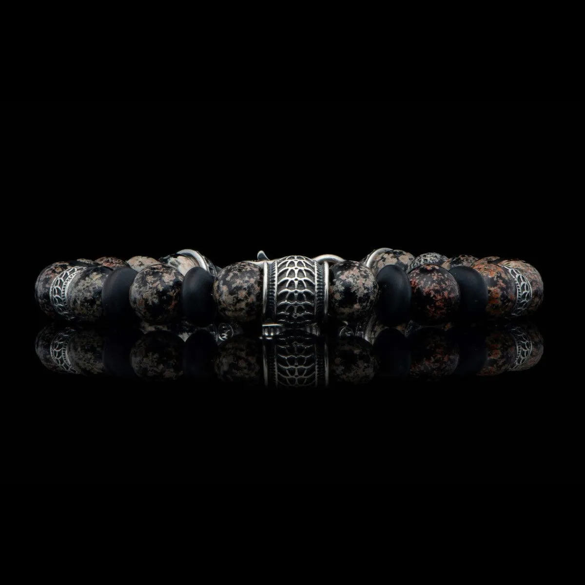 Men's Newport Red Obsidian Bracelet - BB49 RSO