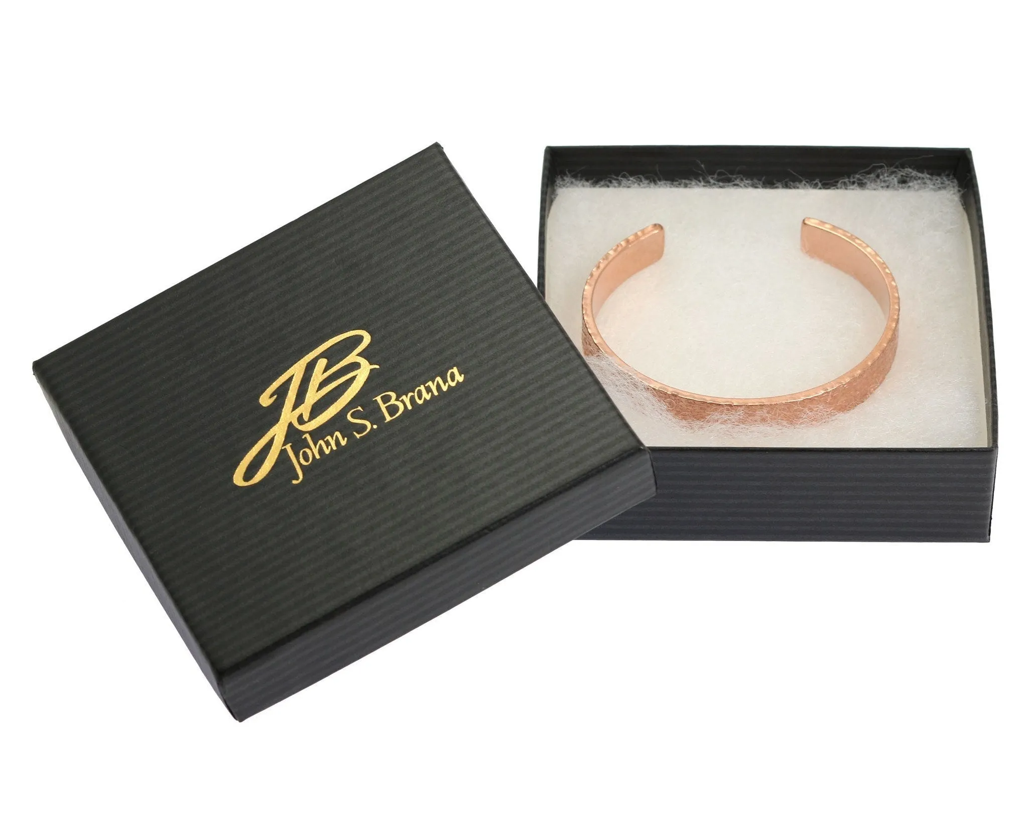 Men's Texturized Copper Cuff Bracelet - 10mm Wide