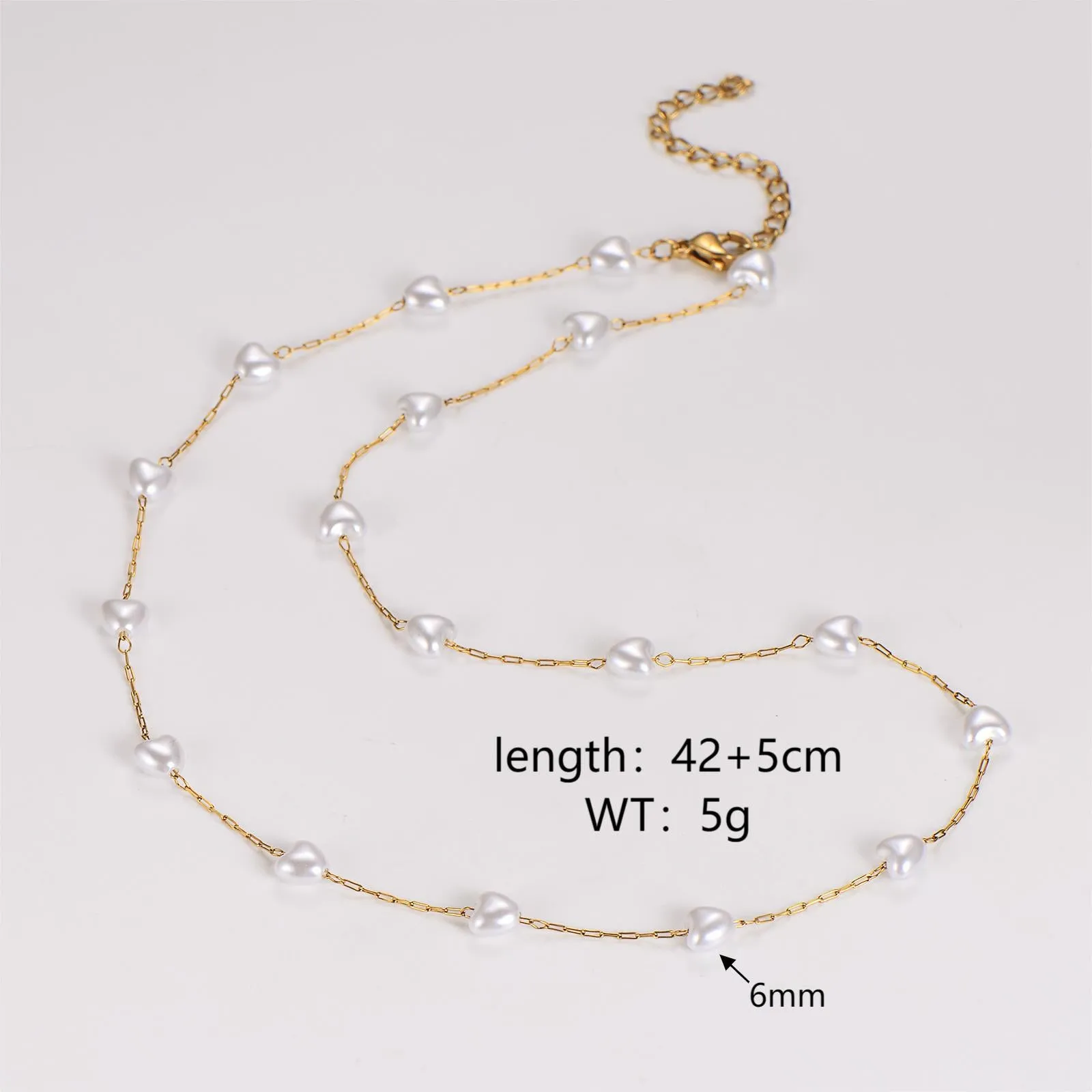 Minimalist Asymmetrical Chain Stainless Steel Electroplating Necklaces