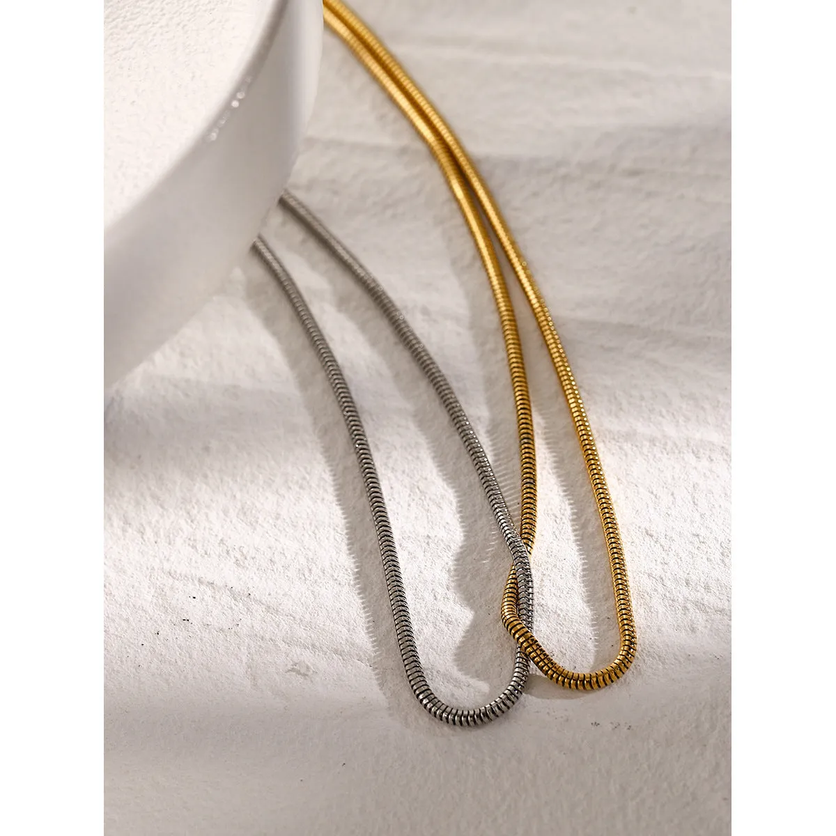 Minimalist Knot Stainless Steel Electroplating Necklaces