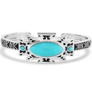 Montana Silversmiths Ocean Storm Cloud Turquoise Cuff Bracelet