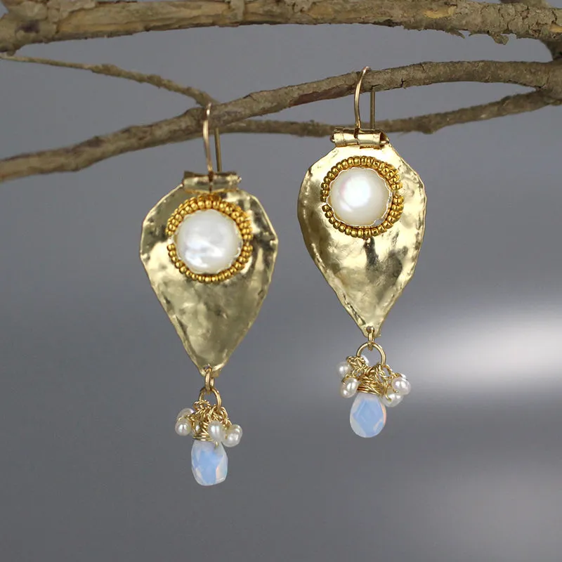 Mother of Pearl Protection Earrings