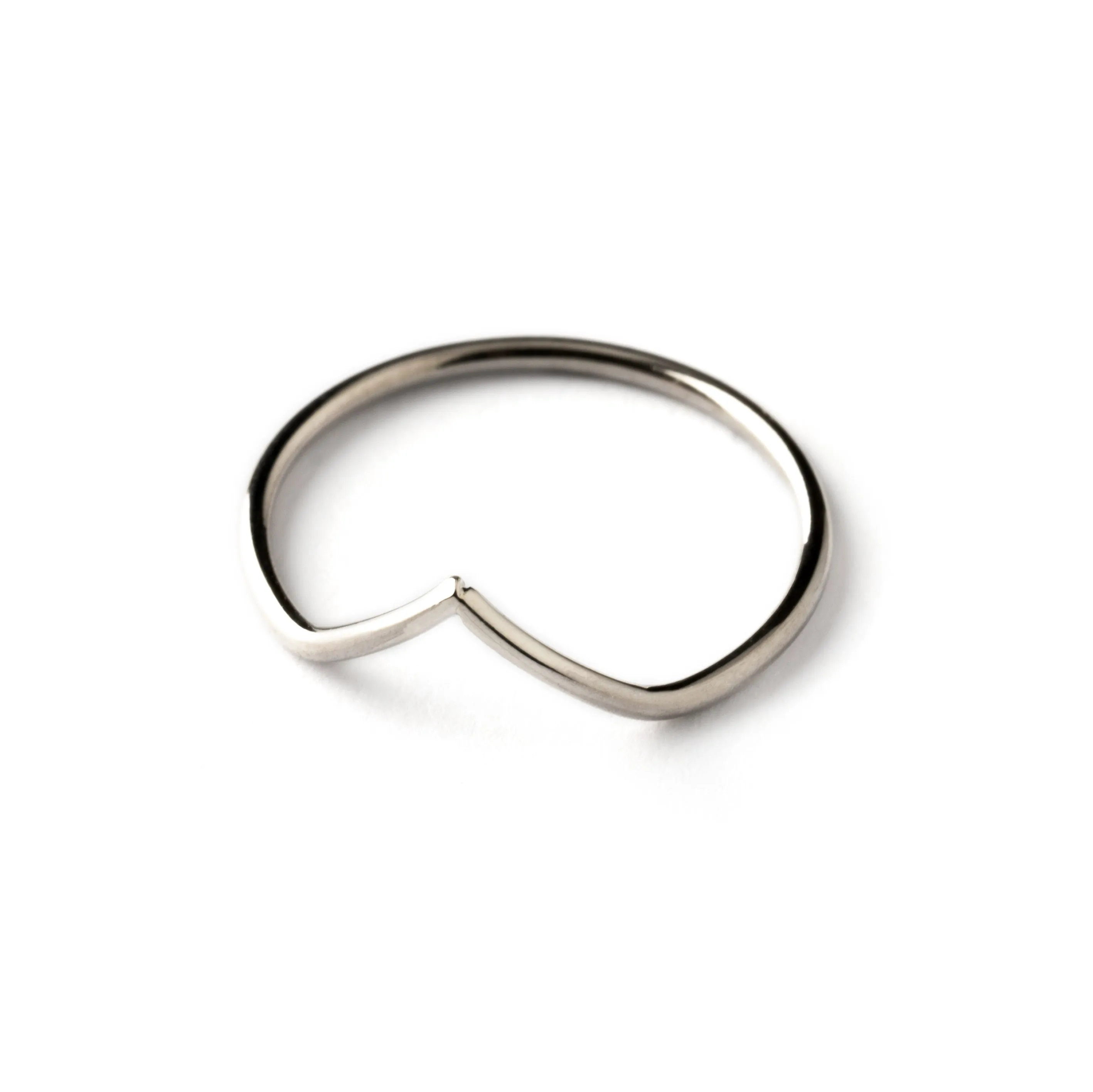 Mountain Line Silver Ring