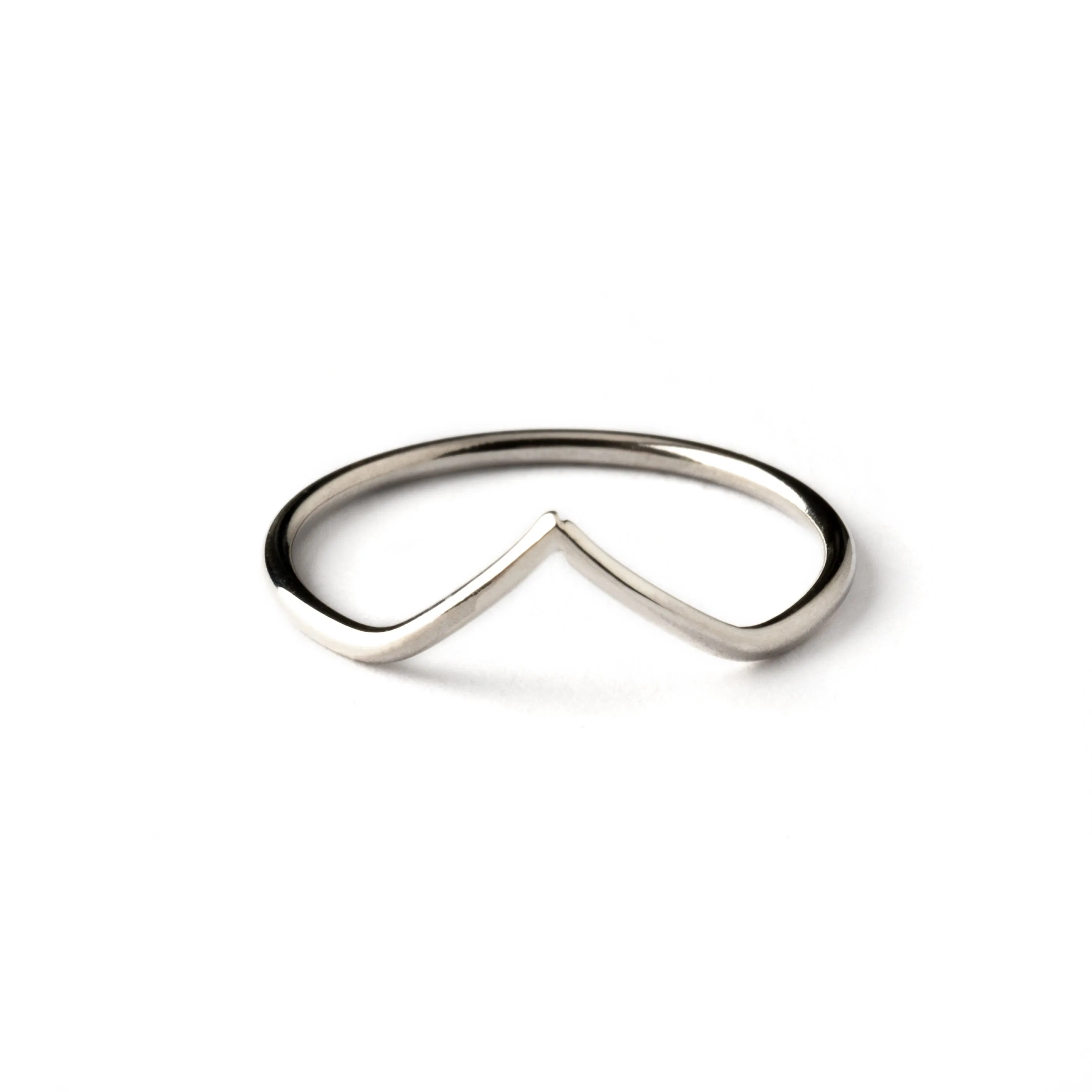 Mountain Line Silver Ring