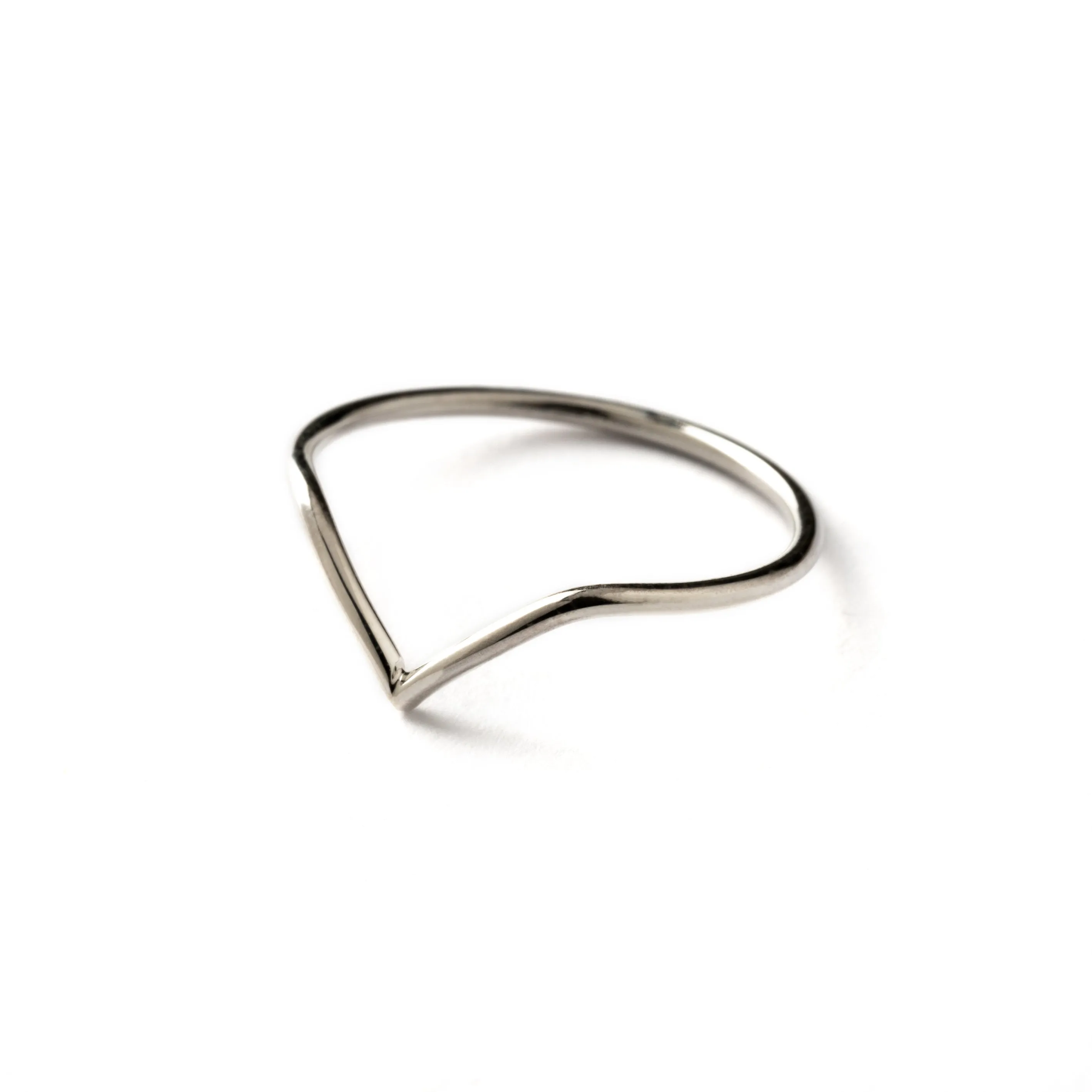 Mountain Line Silver Ring