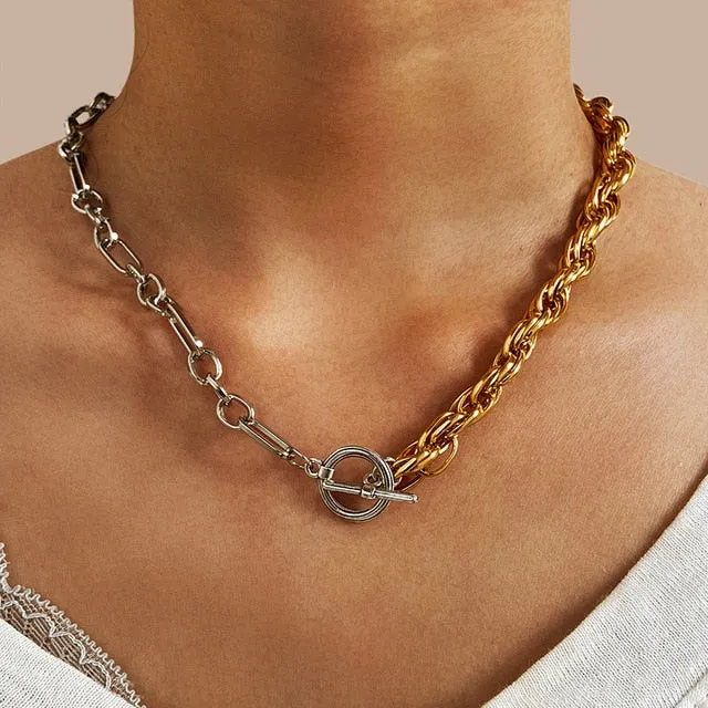 Necklace  Classy Fashion Asymmetric Lock              ID A112 - 1139