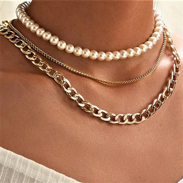 Necklace  Classy Fashion Asymmetric Lock              ID A112 - 1139