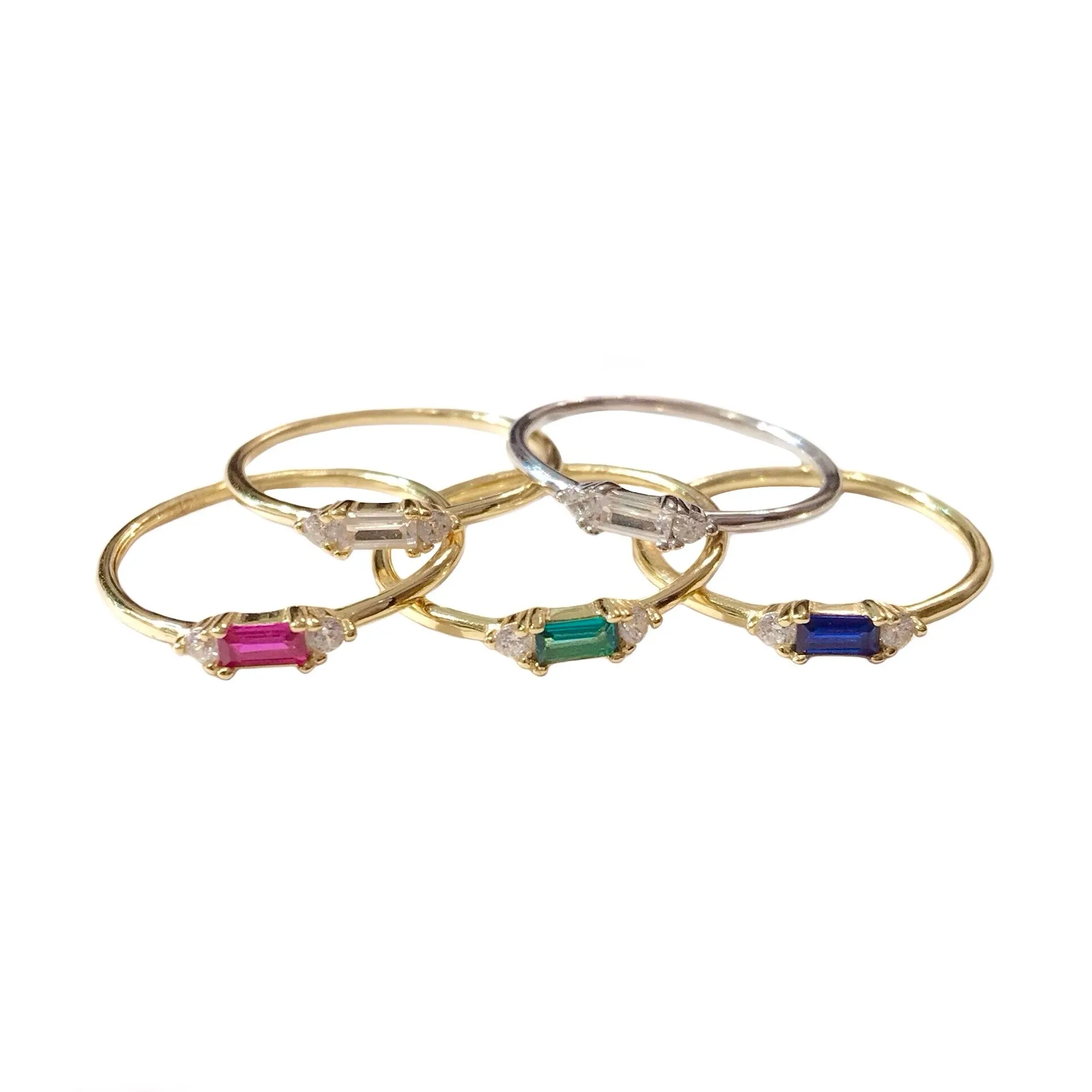 Noelly Baguette Birthstone Ring