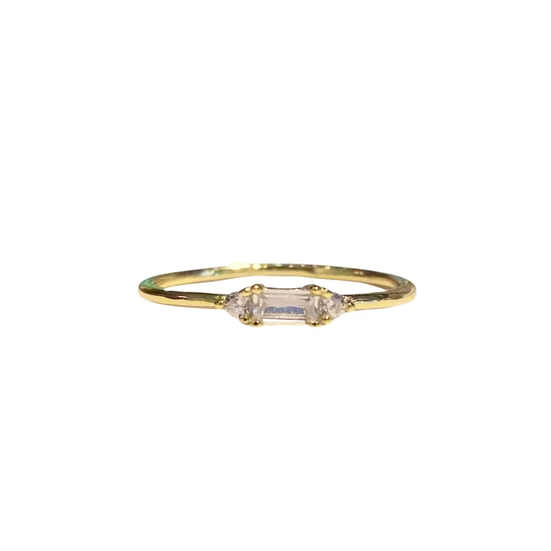 Noelly Baguette Birthstone Ring