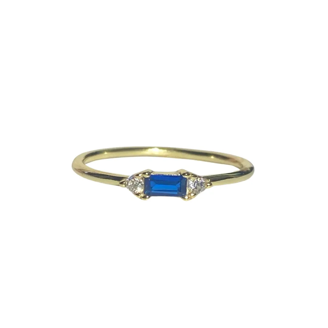 Noelly Baguette Birthstone Ring