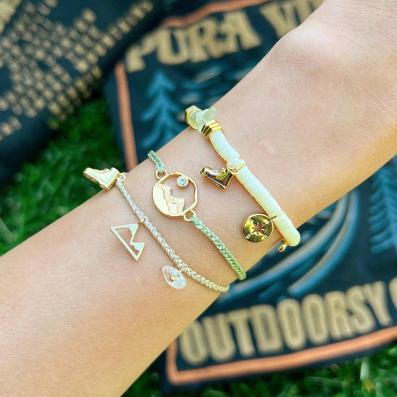 Outdoorsy Gals Mixed Charm Bracelet