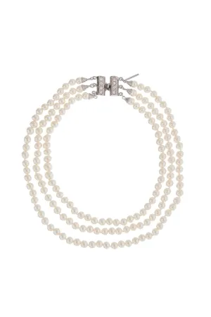 Pearl Rhinestone Necklace