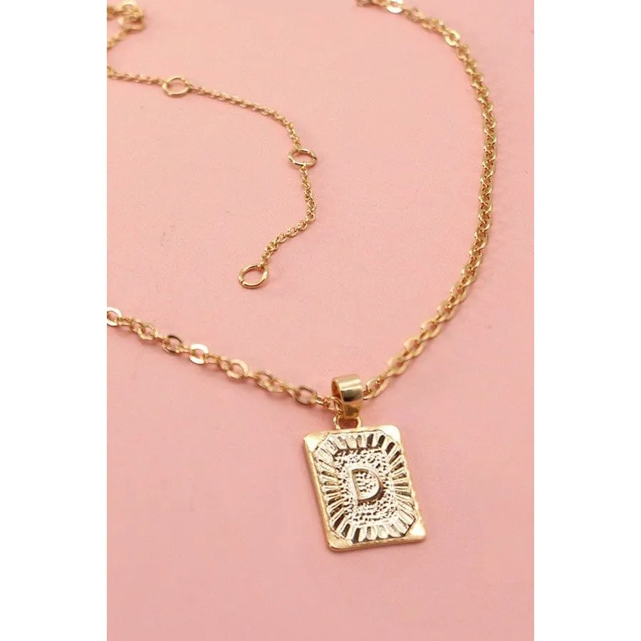 Petite Delicate Initial Pendant Necklace