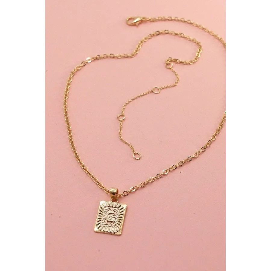 Petite Delicate Initial Pendant Necklace