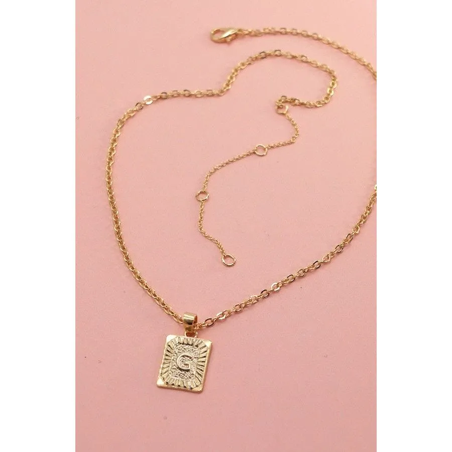 Petite Delicate Initial Pendant Necklace