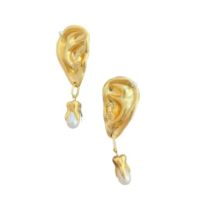 Pre Order:  Abstract Ears Teeth Clip On Earrings