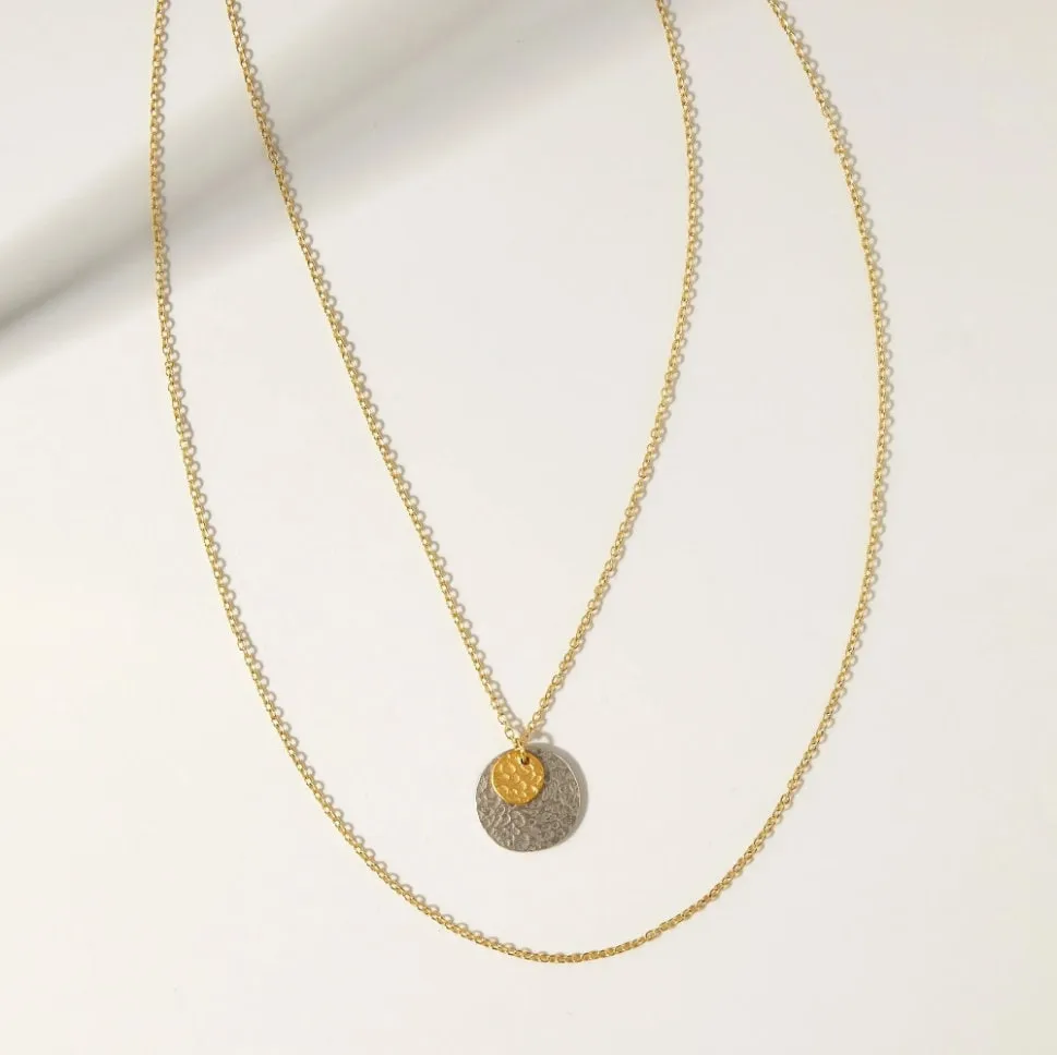 "L'Or" Gold Medallion Choker Necklace Bundle