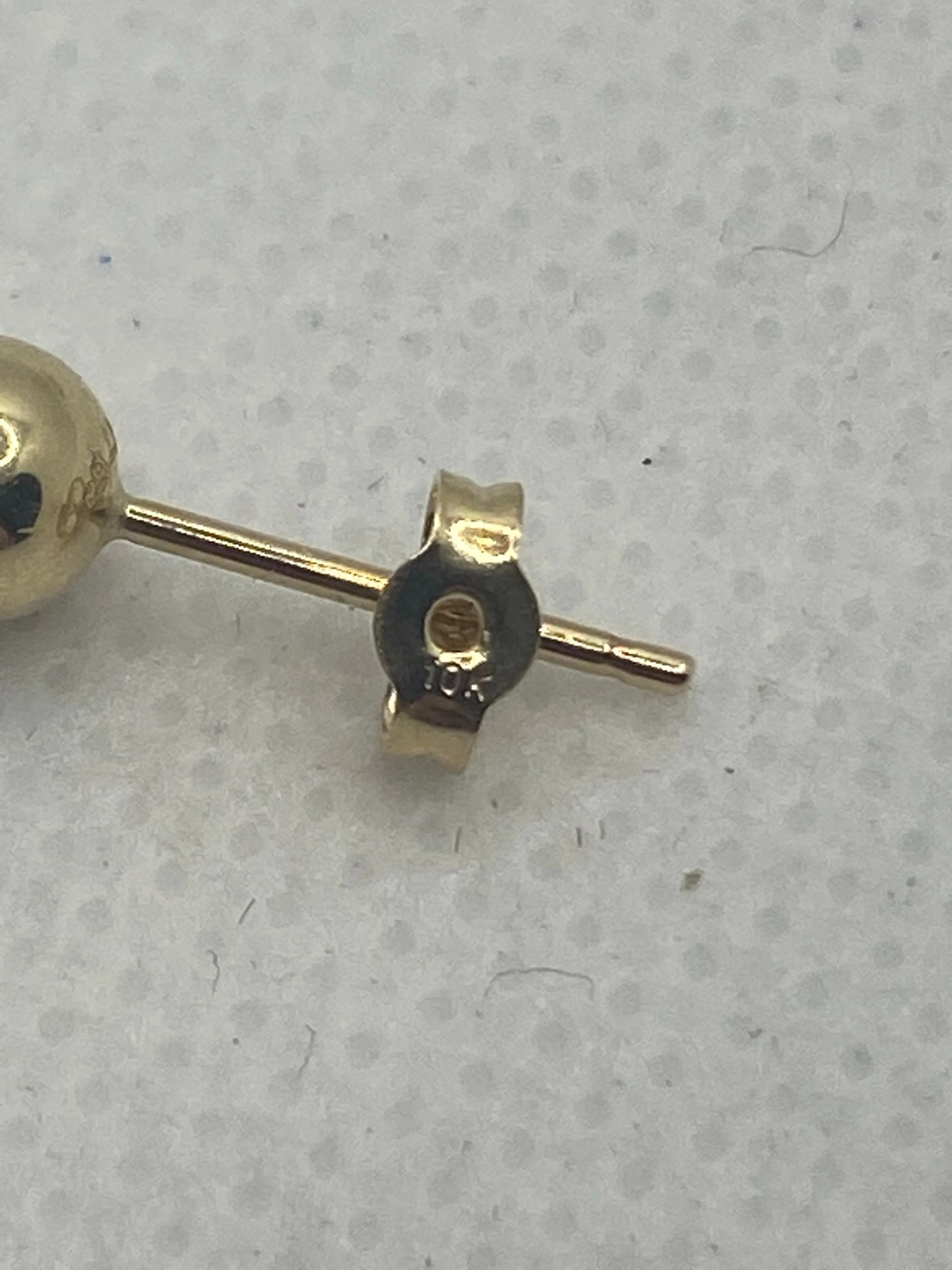 Real Gold Stud Earrings